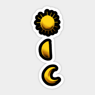 Sun And Moon Sticker